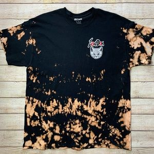 ❌SOLD❌ Handmade embroidery acid wash t-shirt